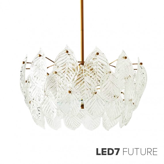 West Elm - Glass Leaf Chandelier